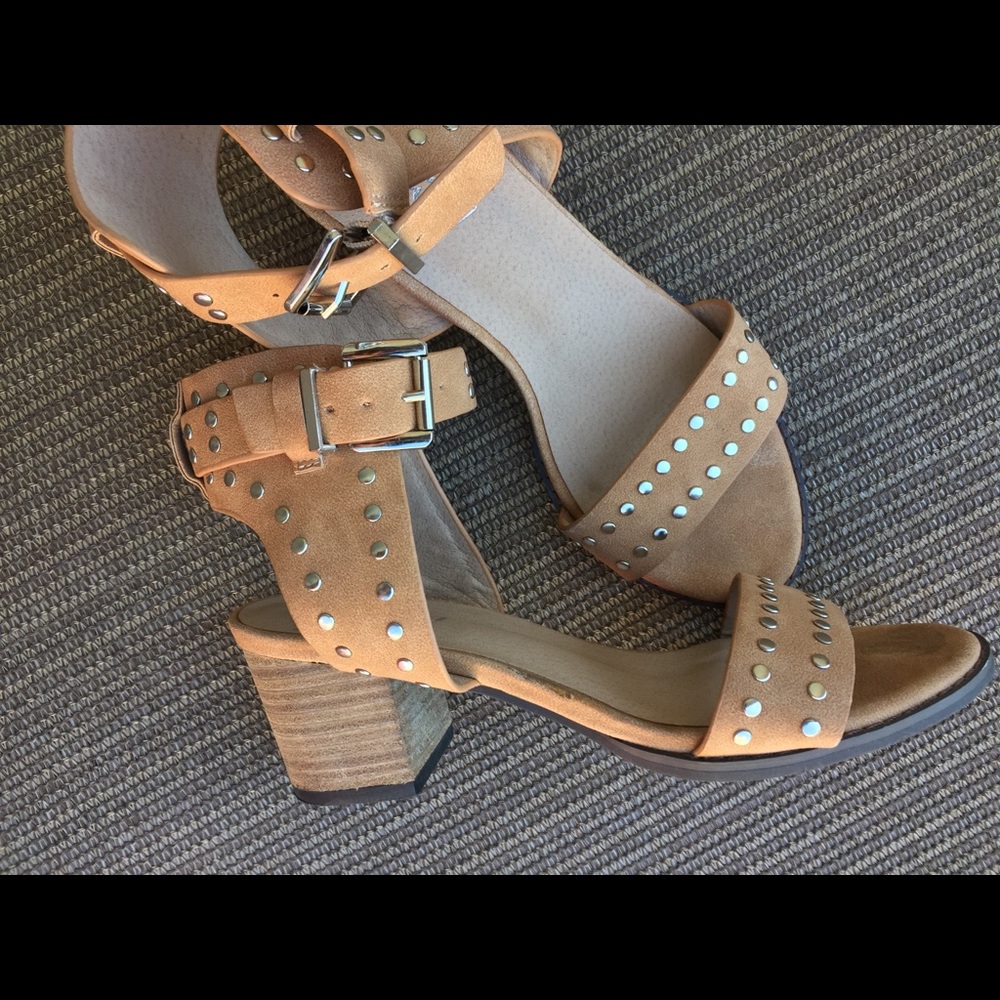 Studded Block Heel Sandal